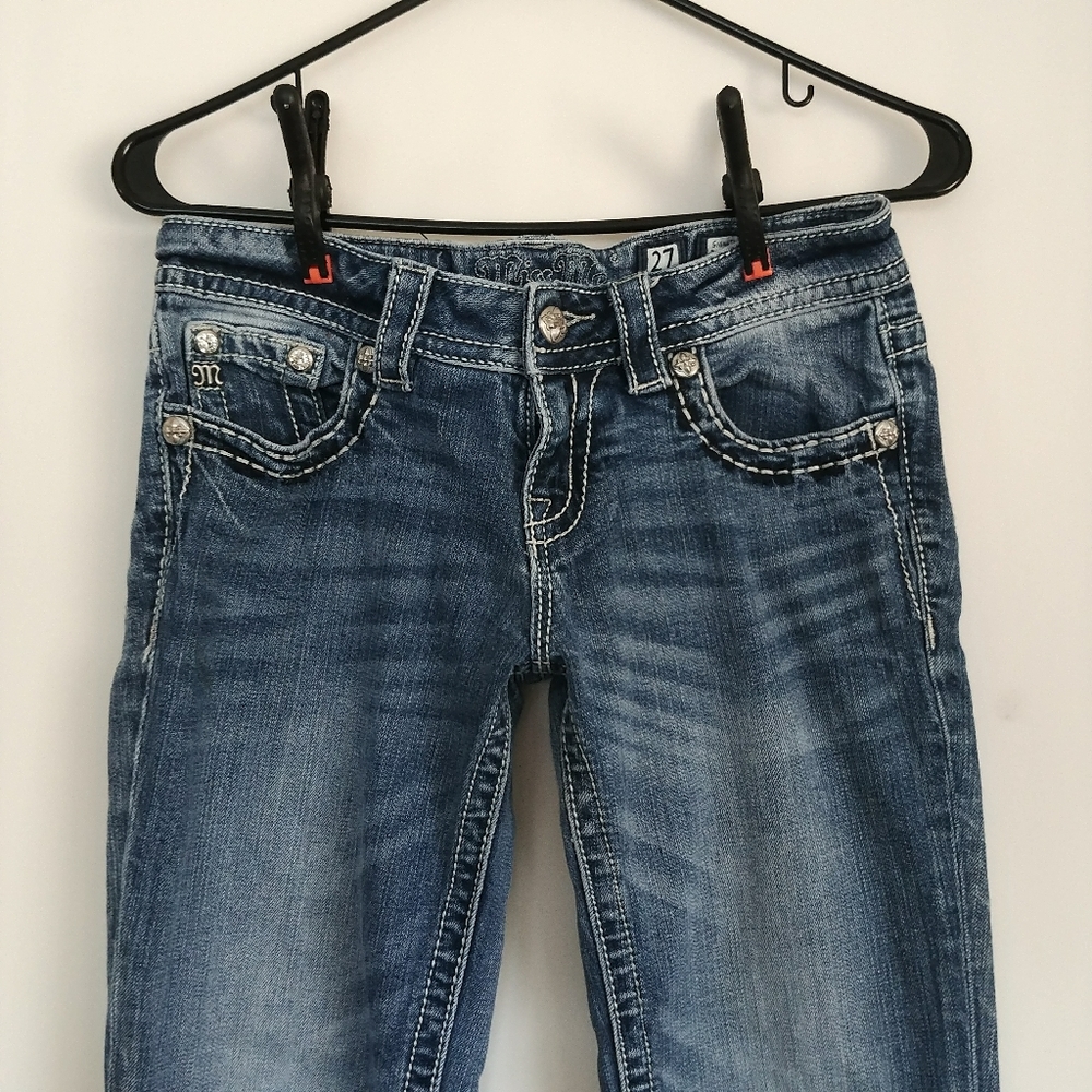 Miss Me Rhinestone Jeans Kelly Bootcut Concord Str - Picture 6 of 8